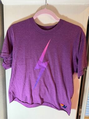 Aviator Nation boyfriend tee! Purple size Small!